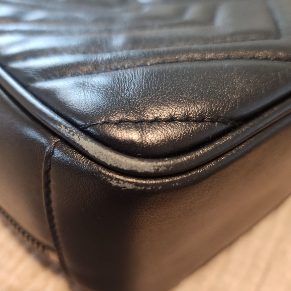 Gucci Black GG Marmont Flap Matelasse - Picture 7 of 11